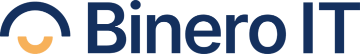 Binero IT logo yellow and blue gul och blå
