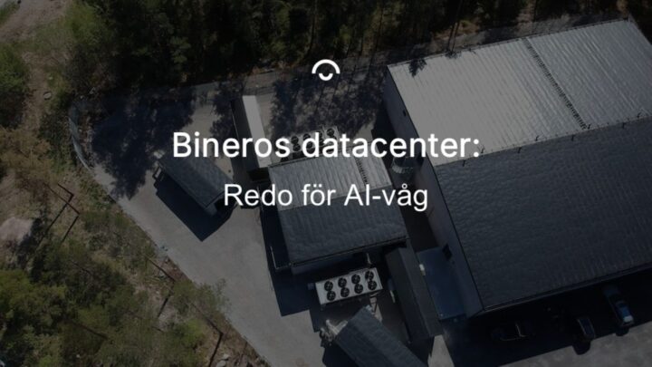 Binero data centre from above. Bineros datacenter ovanifrån.